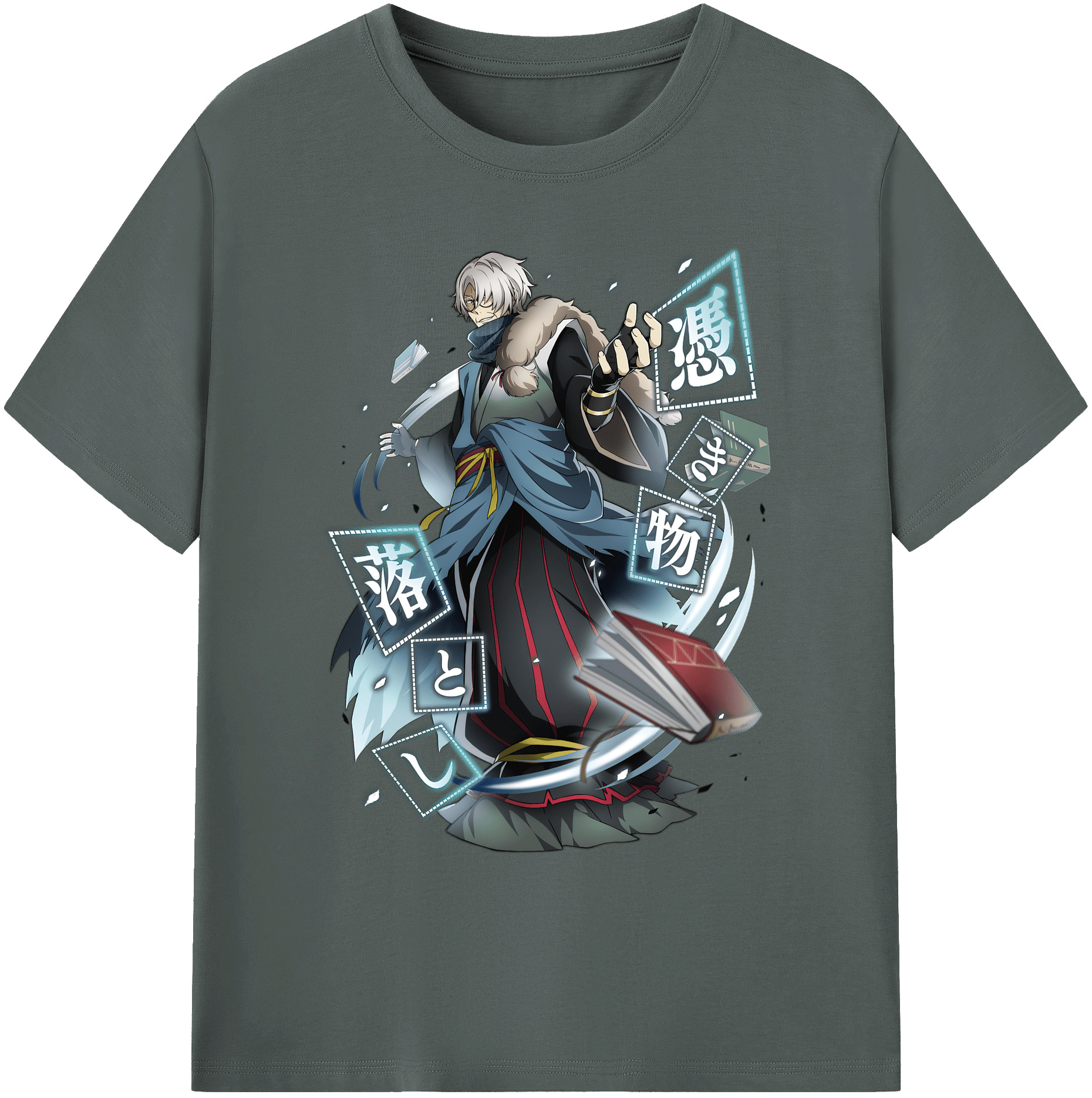 （画像用） 文豪ストレイドッグス Bungo Stray Dogs 綿100％ メンズ半袖Tシャツ｜肌触りやわらか＆通気性